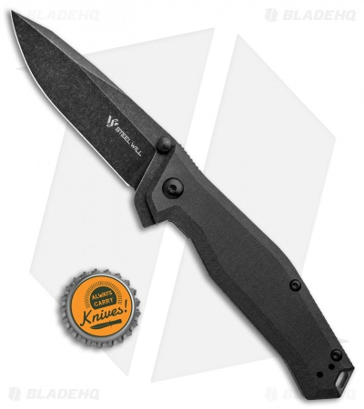Steel Will Apostate 1159 Frame Lock Knife Black G-10/Ti (3.75" Black SW) 