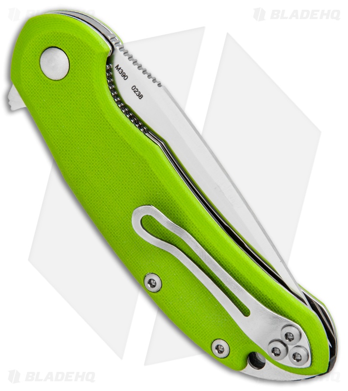 Steel Will Knives Cutjack Flipper Knife Green G-10 (3.5" Satin) C22-2GR