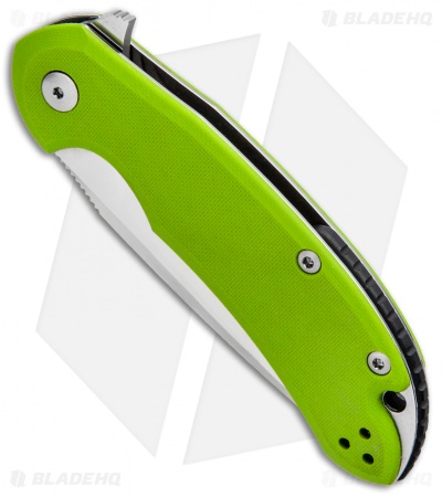 Steel Will Knives Cutjack Flipper Knife Green G-10 (3.5" Satin) C22-2GR