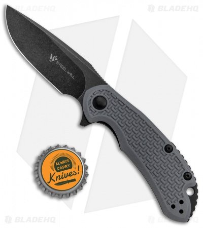 Steel Will Knives Cutjack Mini Flipper Knife Gray FRN (3" Black)  C22M-1GB