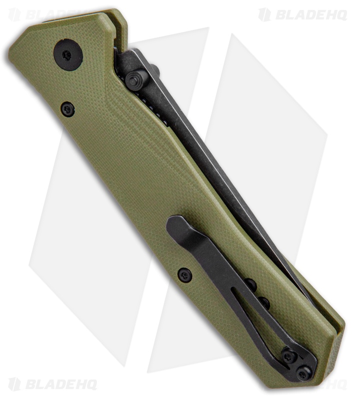 Steel Will Daitengu Liner Lock Knife OD Green G-10 (3.25" Black SW) F11-33