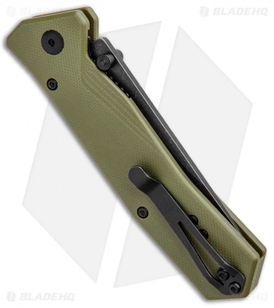 Steel Will Daitengu Liner Lock Knife OD Green G-10 (3.25" Black SW) F11-33