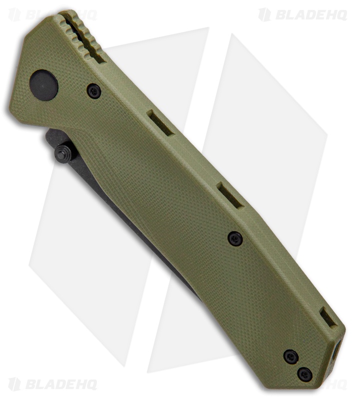Steel Will Daitengu Liner Lock Knife OD Green G-10 (3.25" Black SW) F11-33