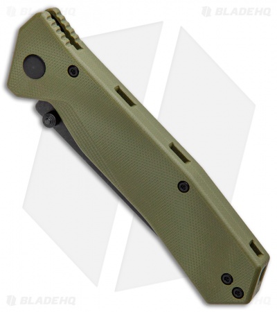 Steel Will Daitengu Liner Lock Knife OD Green G-10 (3.25" Black SW) F11-33