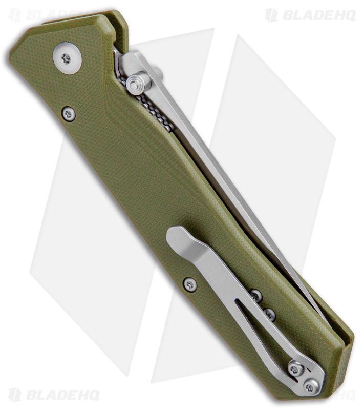 Steel Will Daitengu Liner Lock Knife OD Green G-10 (3.25" Satin) F11-02
