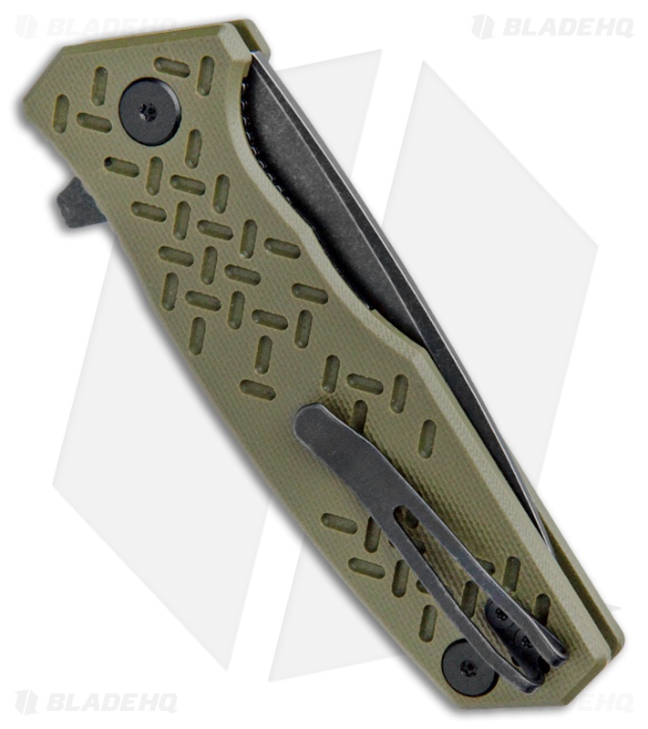  Steel Will Knives Chatbot Flipper Knife OD Green G10 (3.25" BSW) F14-33