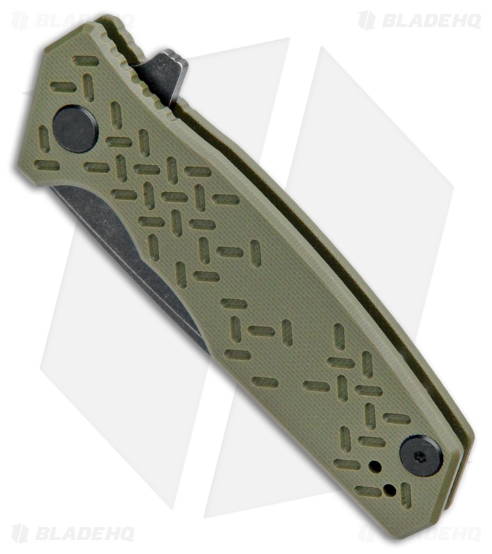  Steel Will Knives Chatbot Flipper Knife OD Green G10 (3.25" BSW) F14-33