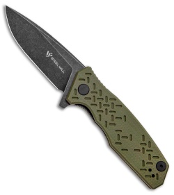  Steel Will Knives Chatbot Flipper Knife OD Green G10 (3.25" BSW) F14-33