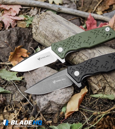  Steel Will Knives Chatbot Flipper Knife OD Green G10 (3.25" BSW) F14-33