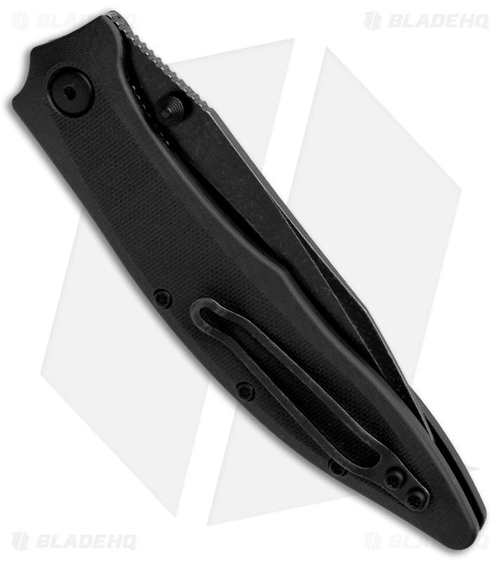 Steel Will Gienah Liner Lock Knife Black G-10 (3.9" Black Stonewash)  F53-18