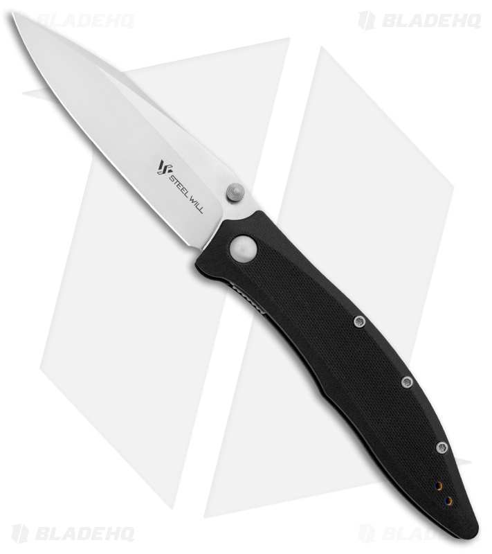 Steel Will Gienah Liner Lock Knife Black G-10 (3.9" Satin)  F53-01