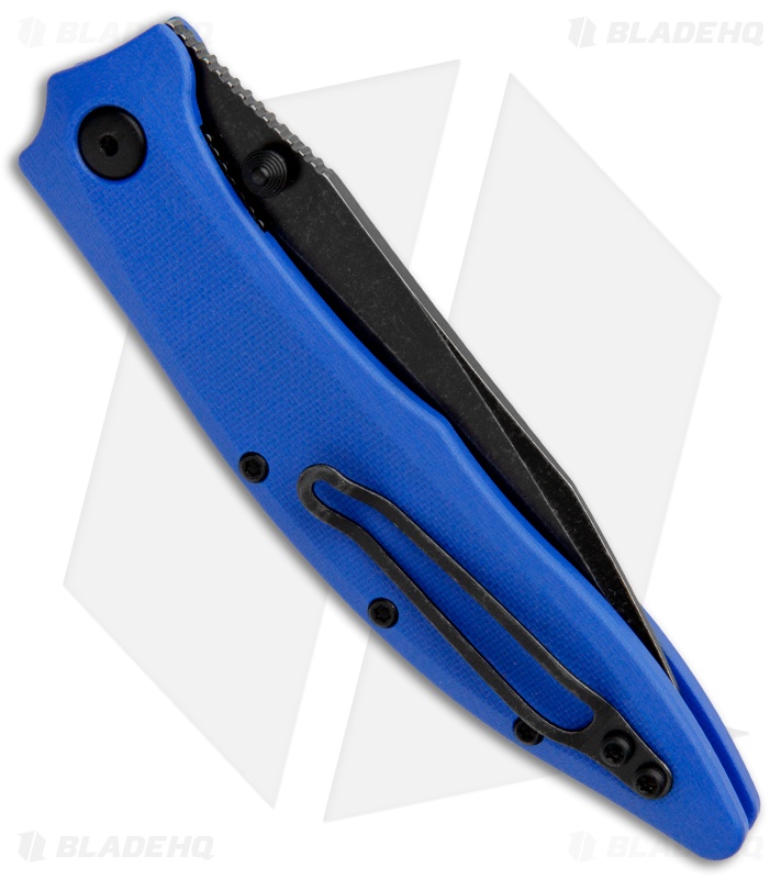 Steel Will Gienah Liner Lock Knife Blue G-10 (3.9" Black Stonewash)  F53-23