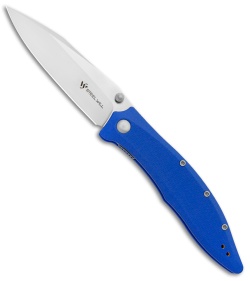 Steel Will Gienah Liner Lock Knife Blue G-10 (3.9" Satin)  F53-13