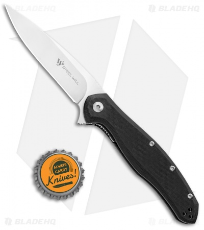 Steel Will Mini Intrigue Liner Lock Knife Black G-10 (3.25" Satin M390) F45M-31