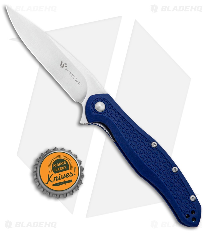 Steel Will Mini Intrigue Liner Lock Knife Blue FRN (3.25" Satin) F45M-17