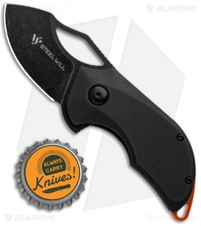 Steel Will Kobold Liner Lock Knife Black G-10 (1.75" Black Stonewash) F66-04