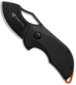 Steel Will Kobold Liner Lock Knife Black G-10 (1.75" Black Stonewash) F66-04