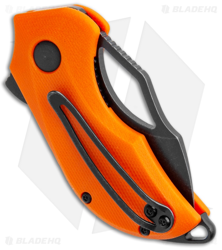 Steel Will Kobold Liner Lock Knife Orange G-10 (1.75" Black Stonewash) F66-22