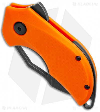 Steel Will Kobold Liner Lock Knife Orange G-10 (1.75" Black Stonewash) F66-22