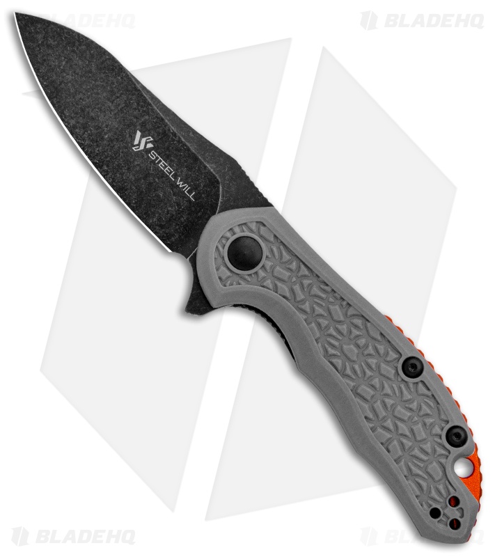 Steel Will Mini Modus Liner Lock Knife Gray FRN (2.75" Black Stonewash) F25M-19