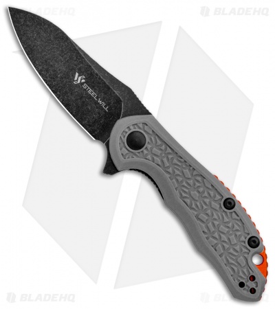 Steel Will Mini Modus Liner Lock Knife Gray FRN (2.75" Black Stonewash) F25M-19