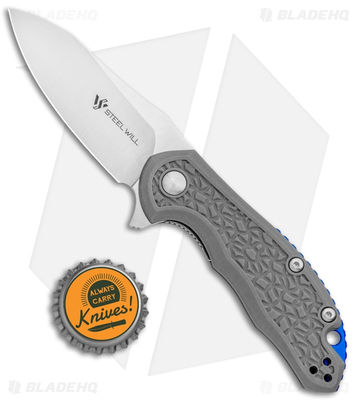 Steel Will Mini Modus Liner Lock Knife Gray FRN (2.75" Satin) F25M-14
