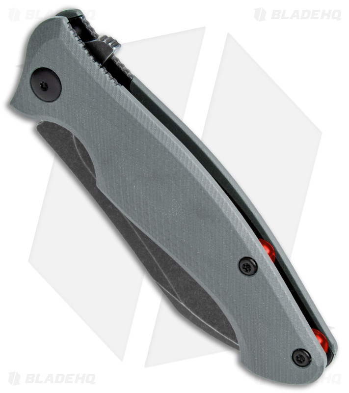 Steel Will Nutcracker Liner Lock Knife Gray G-10 (3.2" Black Stonewash) F24-20