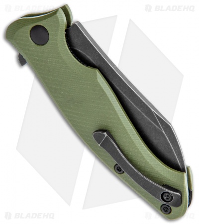 Steel Will Nutcracker Liner Lock Knife OD Green G-10 (3.5" Black SW) F24-33