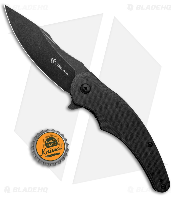 Steel Will Arcturus Liner Lock Knife Black G-10 (3.75" Black) F55-03