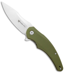 Steel Will Mini Arcturus Liner Lock Knife OD Green G-10 (3.25" Satin) F55M-02