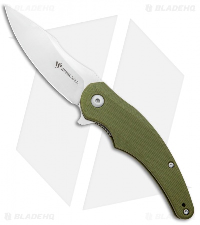 Steel Will Mini Arcturus Liner Lock Knife OD Green G-10 (3.25" Satin) F55M-02