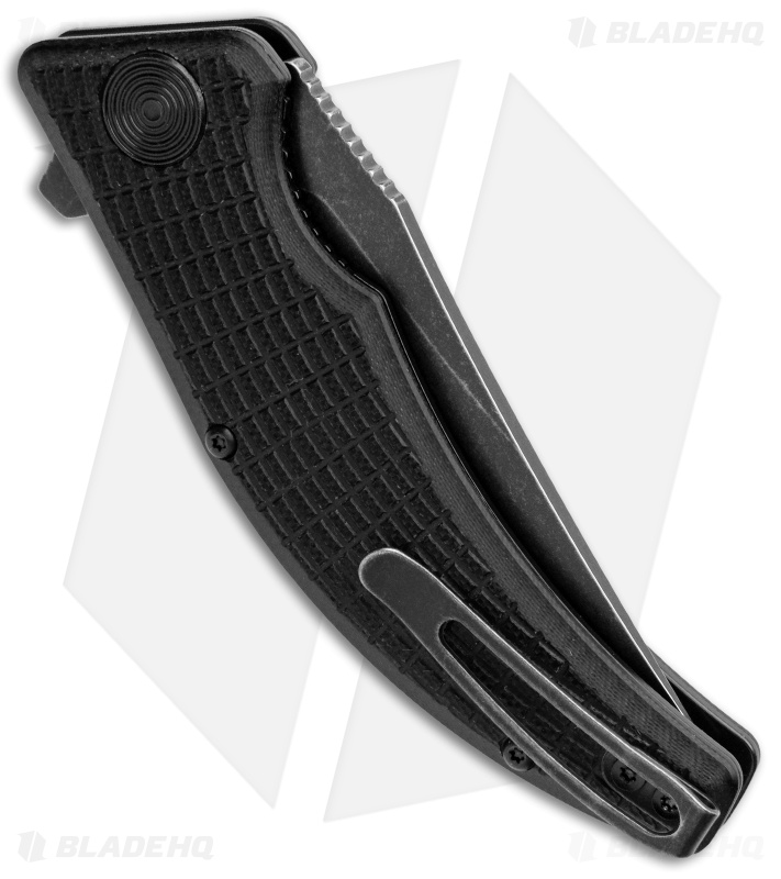 Steel Will Sargas Liner Lock Knife Black G-10 (3.25" Black Stonewash) F60-08