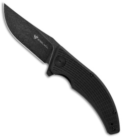 Steel Will Sargas Liner Lock Knife Black G-10 (3.25" Black Stonewash) F60-08