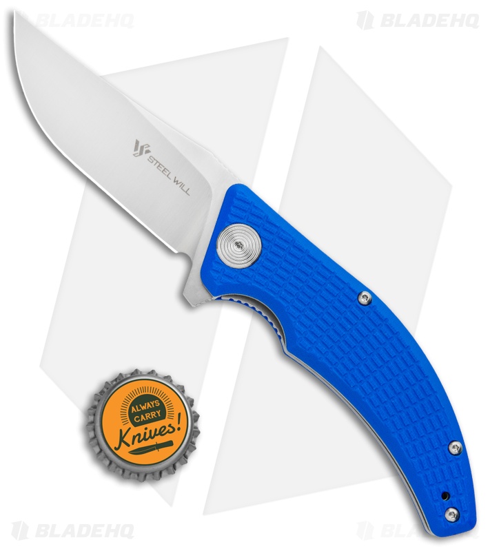 Steel Will Sargas Liner Lock Knife Blue G-10 (3.25" Satin) F60-11
