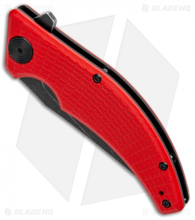 Steel Will Sargas Liner Lock Knife Red G-10 (3.25" Black Stonewash) F60-13