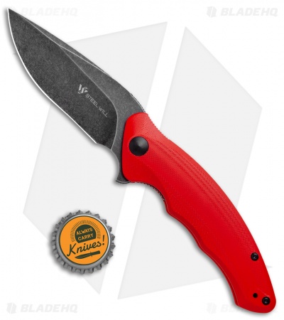 Steel Will Avior Liner Lock Knife Red G10 (3.2" Black SW) F62-05