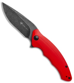 Steel Will Avior Liner Lock Knife Red G10 (3.2" Black SW) F62-05