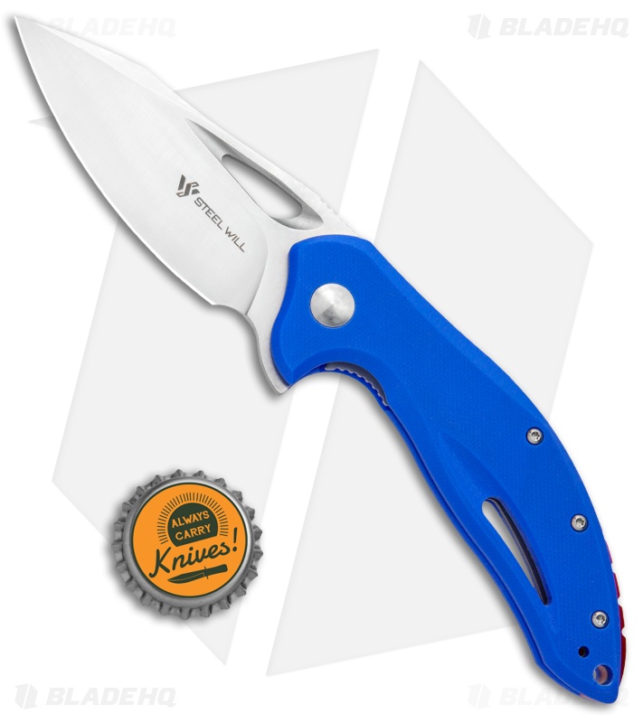 Steel Will Screamer Liner Lock Knife Blue G10 (3.2" Satin) F73-14