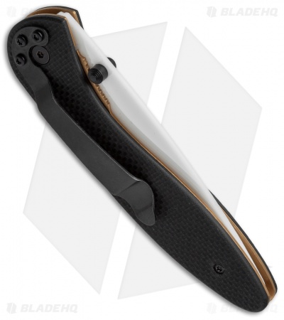 Stone River Ceramic Liner Lock Knife Black G-10 (3.25" White) SRG2GLW