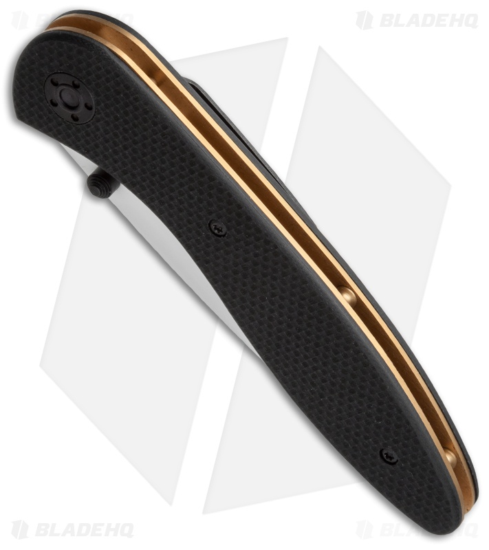 Stone River Ceramic Liner Lock Knife Black G-10 (3.25" White) SRG2GLW