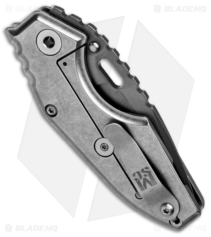 Mick Strider Custom Jibble Frame Lock Knife Ti (3.5" Gray) MSC