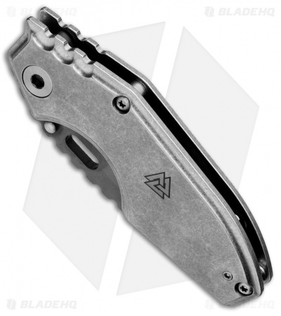 Mick Strider Custom Jibble Frame Lock Knife Ti (3.5" Gray) MSC