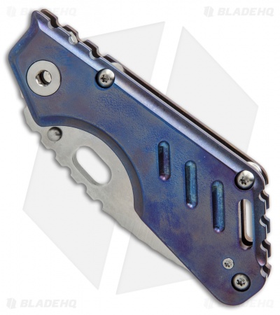 Mick Strider Custom Stub Tanto Knife Blue Titanium (3.25" Satin/SW) MSC