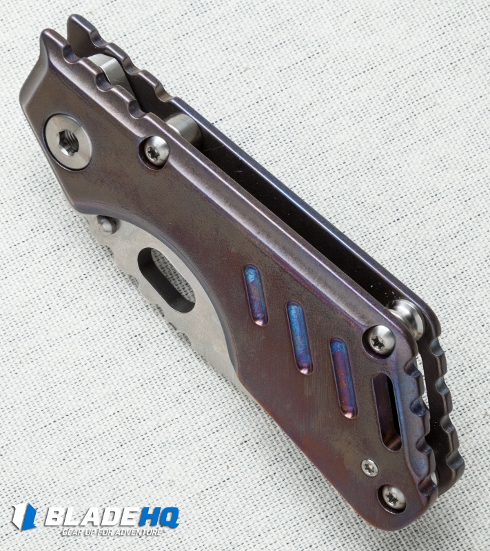 Mick Strider Custom MSC Stub XL Tanto Knife Ano Titanium (3.25" Nightmare)