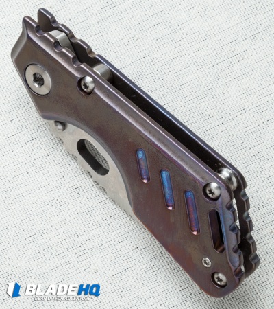 Mick Strider Custom MSC Stub XL Tanto Knife Ano Titanium (3.25" Nightmare)