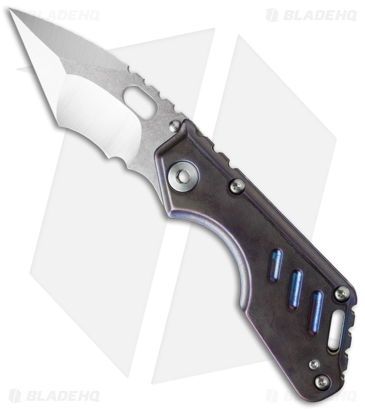 Mick Strider Custom MSC Stub XL Tanto Knife Ano Titanium (3.25