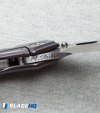 Mick Strider Custom MSC Stub XL Tanto Knife Ano Titanium (3.25" Nightmare)