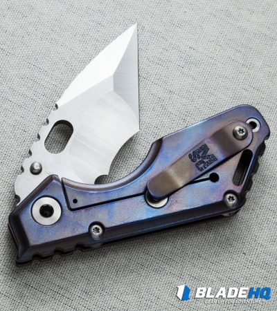 Mick Strider Custom MSC Stub XL Tanto Knife Ano Titanium (3.25" Nightmare)