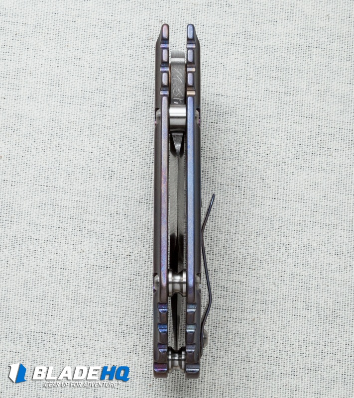 Mick Strider Custom MSC Stub XL Tanto Knife Ano Titanium (3.25" Nightmare)