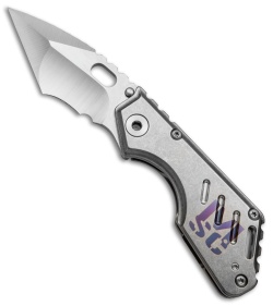 Mick Strider Custom Stub XL Compound Tanto Knife Ano Ti (3.25" Satin/SW) MSC